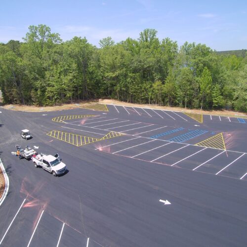 Parking Lot Paving and Striping by Moseley Bros Asphalt