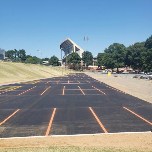 Death Valley at Clemson University in South Carolina - Parking Lot 5 done by Moseley Bros Asphalt