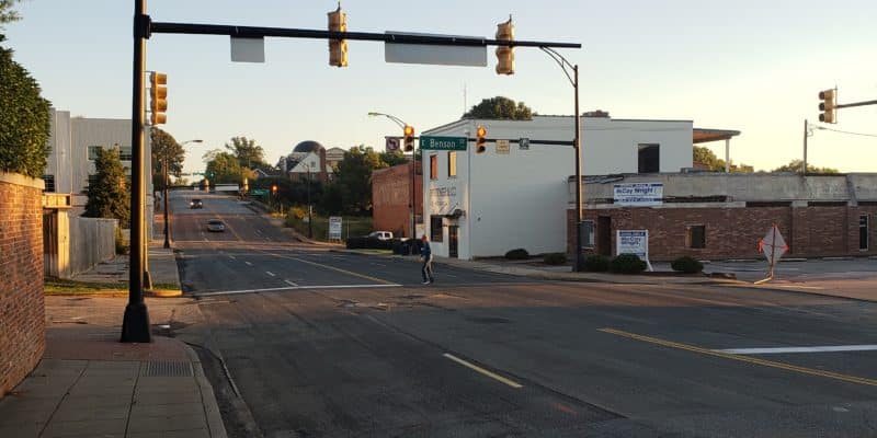 Prior Road Before Repaving by Moseley Bros Asphalt in Anderson, SC