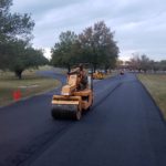 Employee at Moseley Bros Repaving Asphalt Road