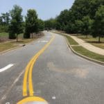 Asphalt Paving and Restriping of Street in Clemson, SC