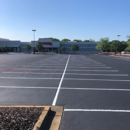 Restriping and Paving Commerical Parking Lot in Anderson, SC